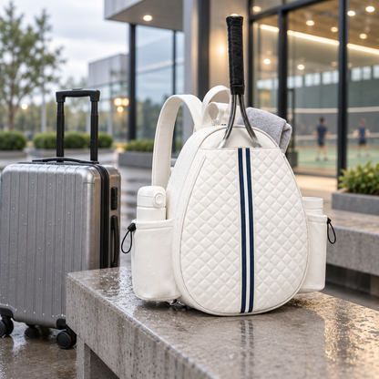 Interior del paletero mochila de pádel con espacio para palas